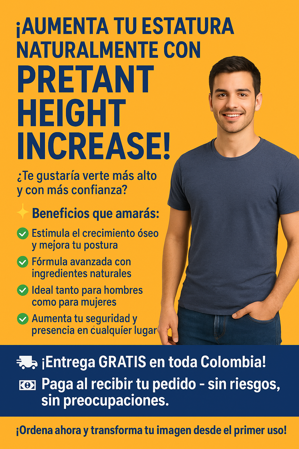 Pretant height increace